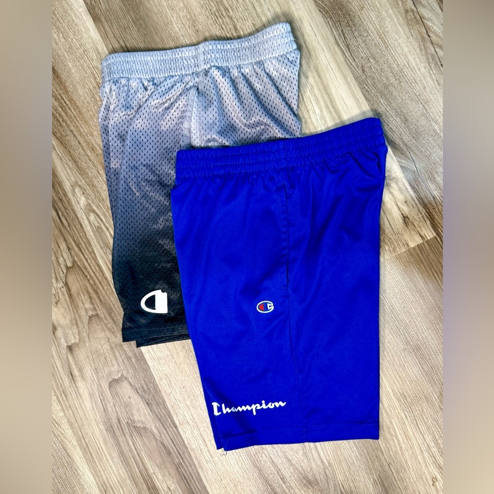 Champion Royal Blue and Gray Mesh Shorts